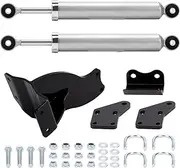 Front Dual Steering Stabilizers Compatible For Dodge Ram 4WD 3500 14-22 Reduces Bump Steer