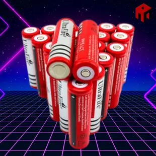 🔴1 型紅色 Ultrafire 3.7V Ultrafire 電池 4200mAh 容量 - 用於便攜式風扇和手電筒。