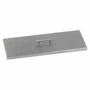 27" X 11" Rectangular Stainless Steel Fire Pit Cover by American Fireglass
