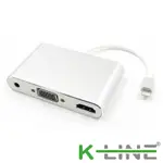 K-LINE IPHONE/IPAD TO VGA/ 4K UHD數位影音轉接頭