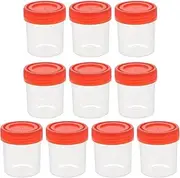 Sterile Specimen Cups 10Pcs Specimen Collection Cups Urine Cups Pregnancy Test Cups Sample Containers with Lid for Laboratory 120ml