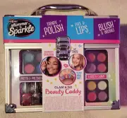 Cra-Z-Art Shimmer n Sparkle Glam & Go Beauty Caddy Nail Polish Stickers Makeup