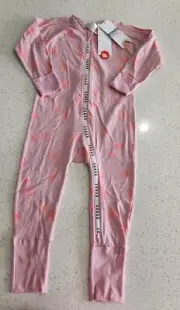 NEW Bonds Baby Wondercool Zip Wondersuit - Keeping It Cool Pink Size 2 BNWT
