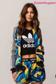 ❤️ ADIDAS ORIGINALS Brazil Floral Jacket DH3066 Firebird, LARGE/MEDIUM/SMALL