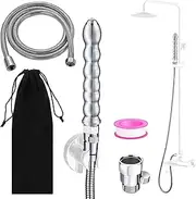 ABSOK Shower Douche Kit, 59inch Hose, Stainless Steel, Sliver
