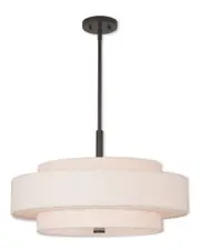 Livex Meridian 5-Light English Bronze Pendant