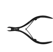 Grip Cuticle Nipper Matte Black - Professional Stainless Steel Precision Tool for Clean and Neat Cuticle Maintenance - Salon-Grade Grooming Instrument with Matte Black Finish