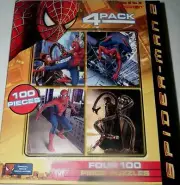 Spiderman Movie 2 Doc Ock 4 Puzzle IN one Box Each 100 Pieces New Factory Sealed