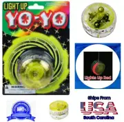4 PC Light Up LED YoYos Flashes Red, Glow in Dark, Classic Kids Toy, Ages 3 & Up