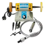 TM-2 Jewelry Rock Polishing Grinding Buffer Machine Electric Bench Lathe 350W Y