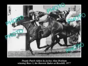 OLD 6 X 4 HORSE RACING PHOTO OF PURPLE PATCH WINNING AT ROSEHILL IN 1977