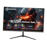 24inch Computer Monitor, 120Hz, FHD 1080p Office and Gaming Monitor, 4ms