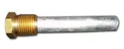 Cor-in 1/2 inch NPT x 6 inches Complete Zinc Pencil Anode with Brass Plug