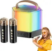 Portable Speaker Microphone, Wireless Outdoor Small, 4.09x3.39in Speaker Powerful Coil, Entertainment Tool, Music Player for Friends Parties, Outdoor Activities, Family Gatherings