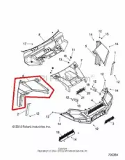 NEW OEM POLARIS RANGER 900 XP FRONT RIGHT FENDER BLACK PEARL 2016 16