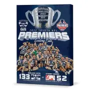 Geelong Cats 2022 Team Image Premiers Premiership AFL Canvas Gift
