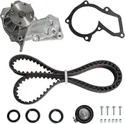 Engine Timing Belt Kit with Water Pump For Ford Escape 2013-2015, For Fusion 2013-2014, For Transit Connect 2014-2015, For Fiesta 2014-2019 - DOHC L4 1.6L