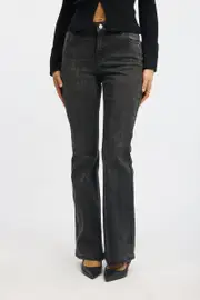 Black Flare Jean High Rise - Size 16XL, Women's Flare Jean