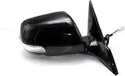 Vehicle Wing Mirror For T&oyota For Mark X 05-09 Side External Rearview Rear View Mirror Assembly INCL Lens Turn Signal Light Shell Frame Cover Holder(5Pin Black L)