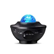 Catzon 3-in-1 Galaxy Projector with LED Nebula Cloud Moving Ocean Wave Night Light for Kid Baby Built in Music Speaker Voice Control