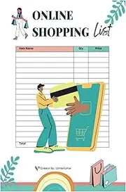 Online Shopping tracker | Online Shopping List | Online Shopping logbook |cute shopping list pads | Online Shopping | create shopping list: amazon shopping online | amway products online shopping