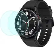 Duttek 2 Pack for Samsung Galaxy Watch 6 Classic 43mm Screen Protector Tempered Glass, [Anti-Scratch] 9H Ultra-thin Tempered Glass for Samsung Galaxy Watch 6 Classic 43mm