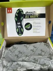 Under Armour Deception Low DT Metal Baseball Cleats New Black Chc Sz 11.5