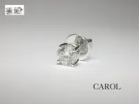 在飛比找Yahoo!奇摩拍賣優惠-【卡洛】18K金鑽石耳環 簡單款【生日送禮 情人節 犒賞自己
