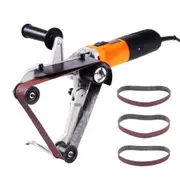 VEVOR Pipe Tube Polisher Sander, 1300W Pipe Belt Sander with 6 Variable Speeds 1100-3200rpm, Professional Belt Sander Grinding Machine with 3PCS Sandi