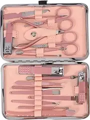 MERRYHAPY 18-piece Stainless Steel Rose Nail Clipper Set Nail Cutter File Trimmer Manicure Tools for Men Women