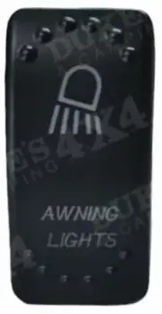Awning Lights Laser Etched Rocker Switch