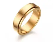 Unisex Gold Spinner Ring