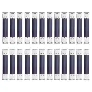 24Pcs Metal Internal Flex Frame, 8cm/3.1" Purse Frame Handbag Hinges, Silver