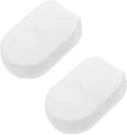 Toyvian 2pcs Durable Wind Resistant Curtain Weights with Stylish White Bead Handles Heavy Duty Design for Stability for Blinds Roller Shades and Tablecloths Windy Days