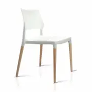 Artiss Set of 4 White Belloch Replica Dining Chairs