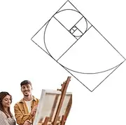 Golden Ratio Viewer, 1/2 Pack Portable Fibonaccis Composition View Finder,Photography Scale Viewing Tool,Credit Card Size, Acrylic viewfinder Composition Tool, Artist Golden Ratio Painting Tool