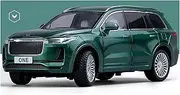Decorative Car Model 1:24 for ONE New Energy Car Diecast Metal Alloy Display Model Desktop Decoration Perfect for Gifting(Green)
