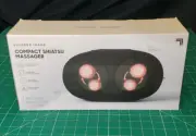 Sharper Image Compact Shiatsu Massager Heat therapy AC Car adapter NEW
