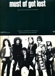 J. GEILS BAND MUST OF GOT LOST SHEET MUSIC PIANO/VOCAL/GUITAR/CHORDS 1974 NEW