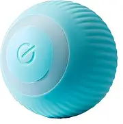Interactive Smart Roller Cat Toy with Intelligent Obstacle Avoidance, USB Rechargeable Puzzle Ball with LED Lights, Quiet and Durable Design for Indoor Play (Blue)