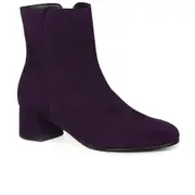 Gabor Abbey Womens Ankle Boots Purple Suede Uk 6.5