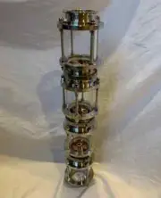 3 inch / 4 inch 4 Plate Glass Distillation Column Sections