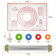 17 inch stainless steel adjustable thickness rolling pin scale rolling pin leath