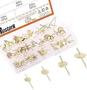 80 Pcs Assorted One Step Hangers Set with 10/20/40/60 lbs Quick Picture Hangers, Iron Alloy Nail Hooks Photo Frame Hangers Professional Plaster Picture Hanging Kit on Wooden/Drywall