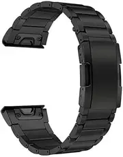 TRUMiRR Titanium Bracelet Compatible with Garmin Fenix 8 47 mm/Fenix E 47 mm/Approach S70 47 mm/Instinct 2 Solar/Fenix 7 Sapphire Solar/6 Pro, 22 mm Quick Release Easy Fit Bracelet Titanium Metal for