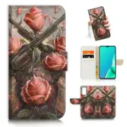 ( For Vivo Y11s ) Flip Case Cover AJ23514 Rose Gun