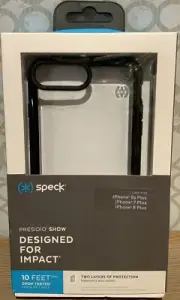 Speck Presidio Show Case For Apple iPhone 6s+ 7+ & 8+ Black / Clear