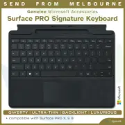 NEW Microsoft Surface Pro 8 9 X Signature Keyboard with Pen Storage Black 1864