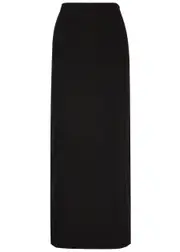 Aexae Woven Maxi Skirt - Black - L (UK14 / L) L (UK14 / L)