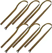 SHINEOFI 2sets Khaki Camping Bundling Belts Lightweight Durable Straps for Luggage Tie Down Easy to Use Outdoor Gear for Hiking Adventure and Travel 3pairs*2